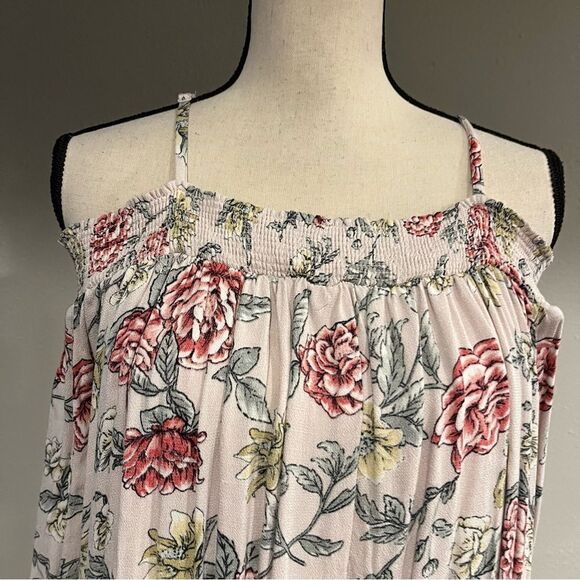 Off shoulder cottagecore floral loose fit dress with straps NWT - Picture 3 of 13
